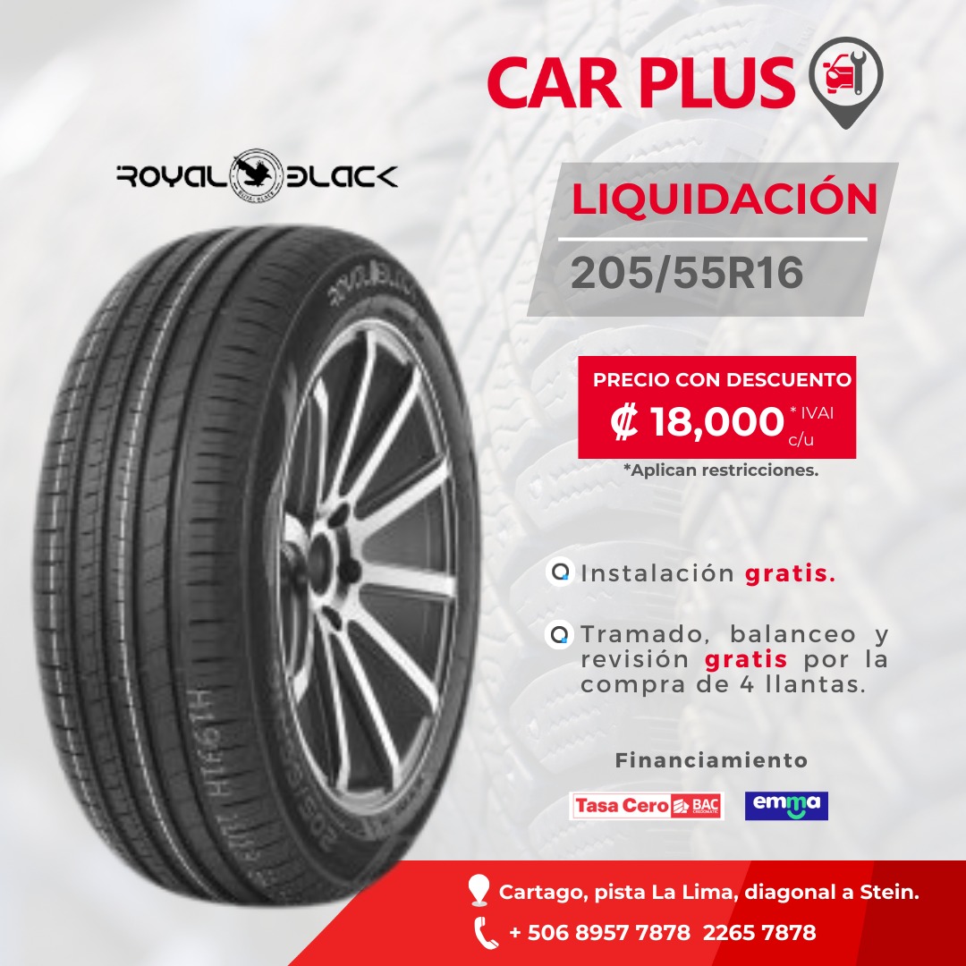 LLANTA 205-55R16 ROYAL BLACK 