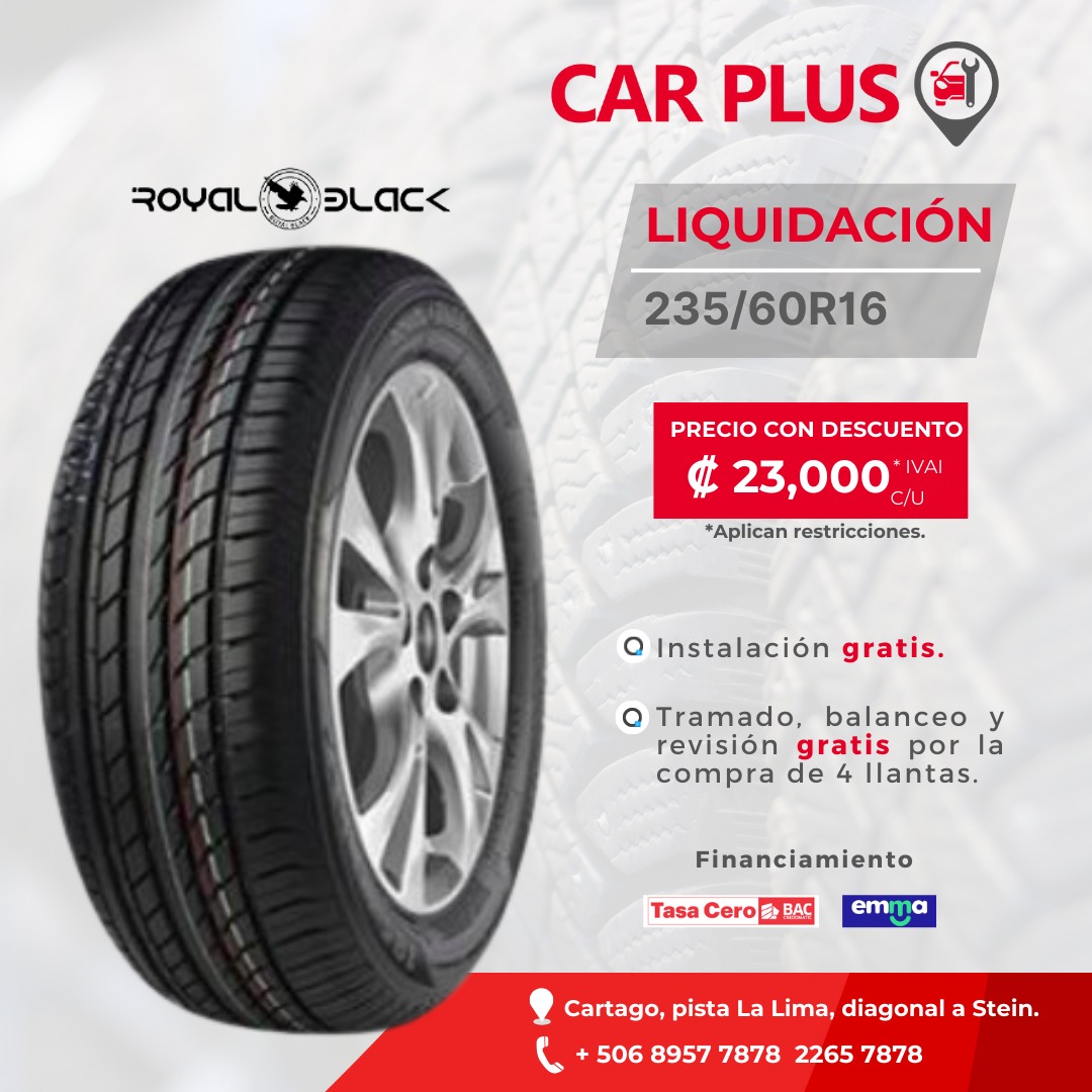 LLANTA 235-60R16 ROYAL BLACK