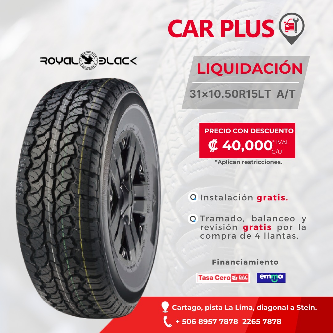 LLANTA 30x10-50R15LT-AT ROYAL BLACK